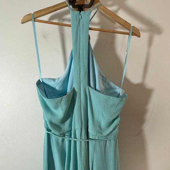 TOCCIN O-Ring Halter Neck Jumpsuit in Mist Size 14 - Picture 9 of 12